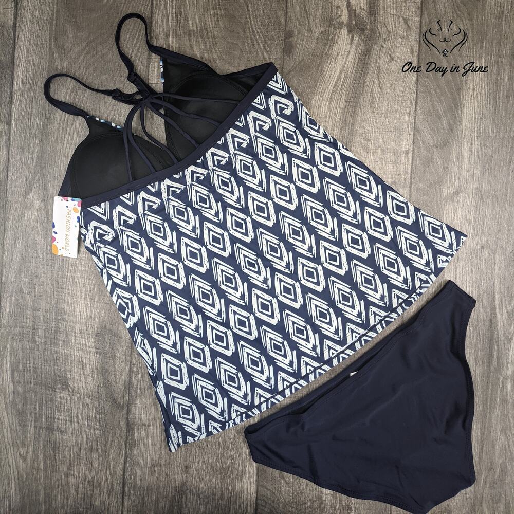 Blue Patterned Bikini - Picture 4 of 4